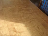 Figured cherry dining table